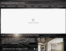 Tablet Screenshot of frankeconstruction.com